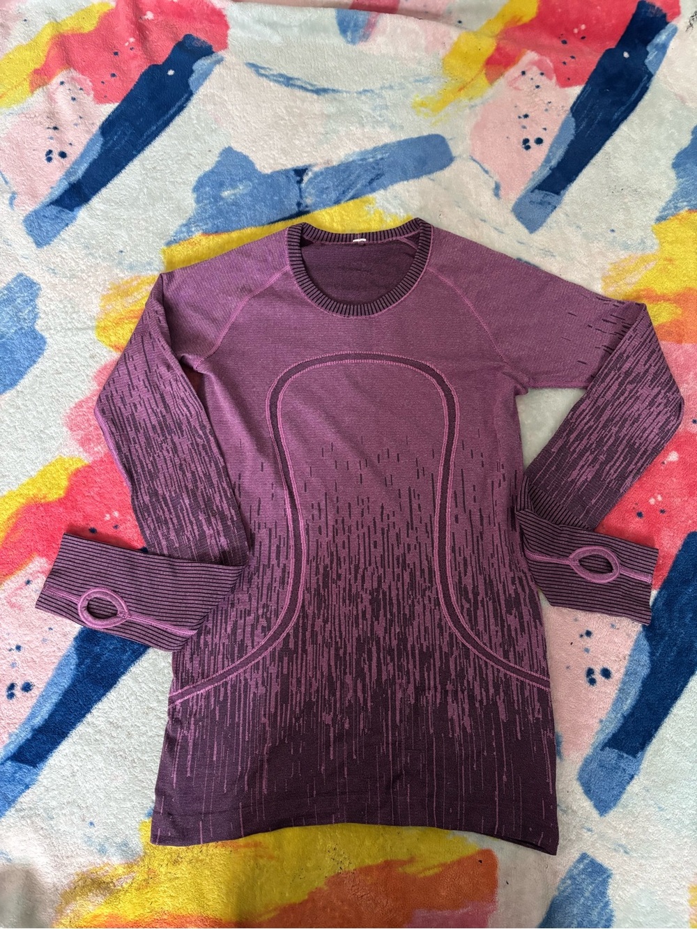 lululemon athletica Plum Purple Long Sleeve Tee